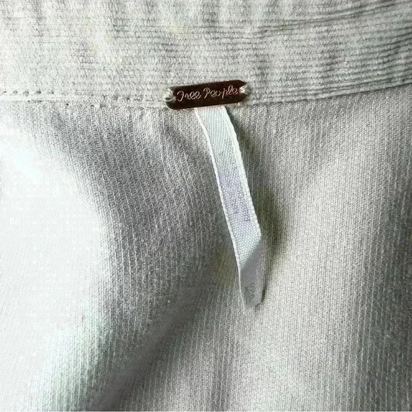 Free People Harley Embroidered Corduroy Shirt Size X-Small - Picture 14 of 16